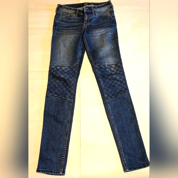 Hollister Girls Juniors Dark Wash Denim Super Skinny Mid Rise Jeans. Sz 1, W 25" - Picture 1 of 10